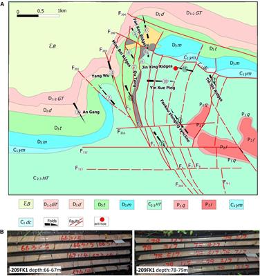 Stress background and rock fractures revealed by ultrasonic borehole television in the Fankou Lead-Zinc Mine